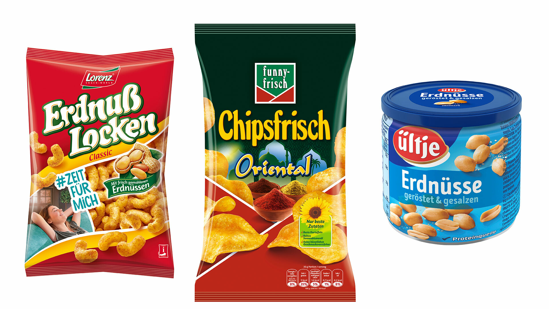 Chips Nüsse