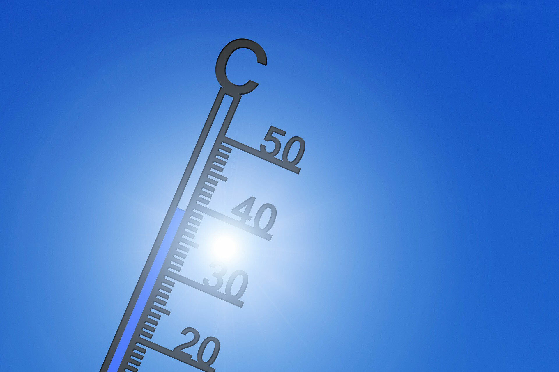 Thermometer Hitze Sommer Sonne