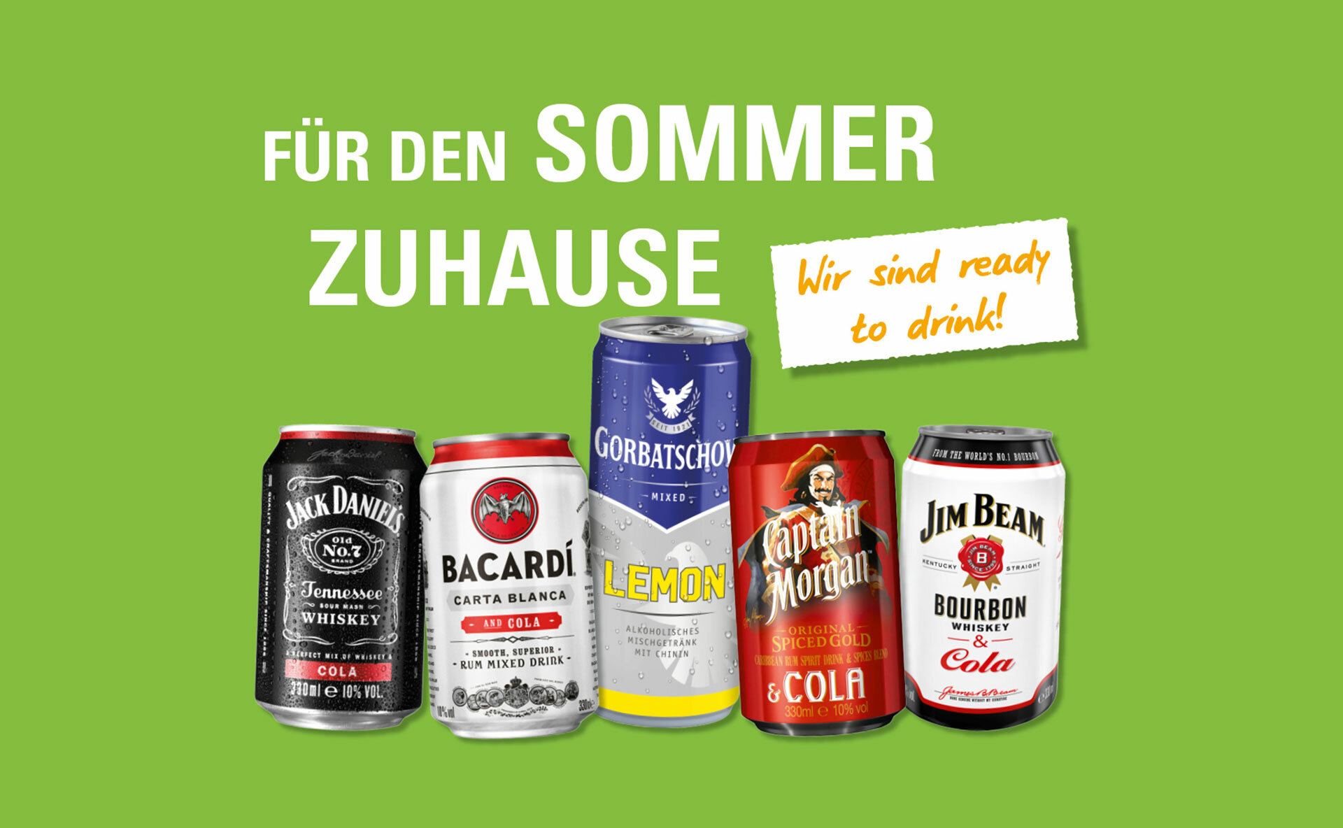 Sommer zuhause Cocktails ready-to-drink
