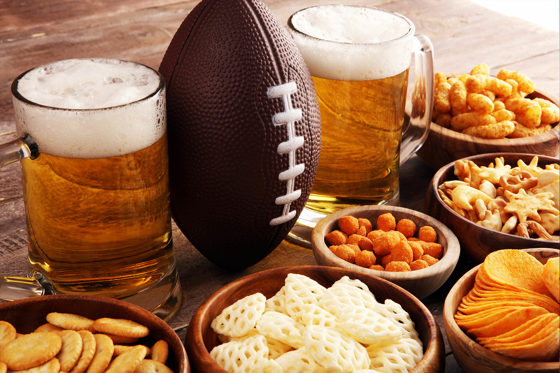 Super Bowl Tankstelle Snacks Bier Energy