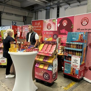 Aussteller Teekanne auf der UTZ Hausmesse